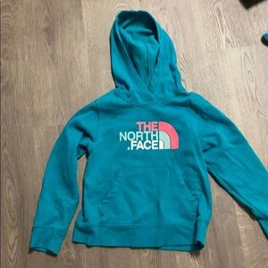 This is a girls north face hoodie